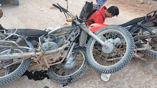 Choque entre dos motocicletas deja a conductor herido en Corire, Arequipa