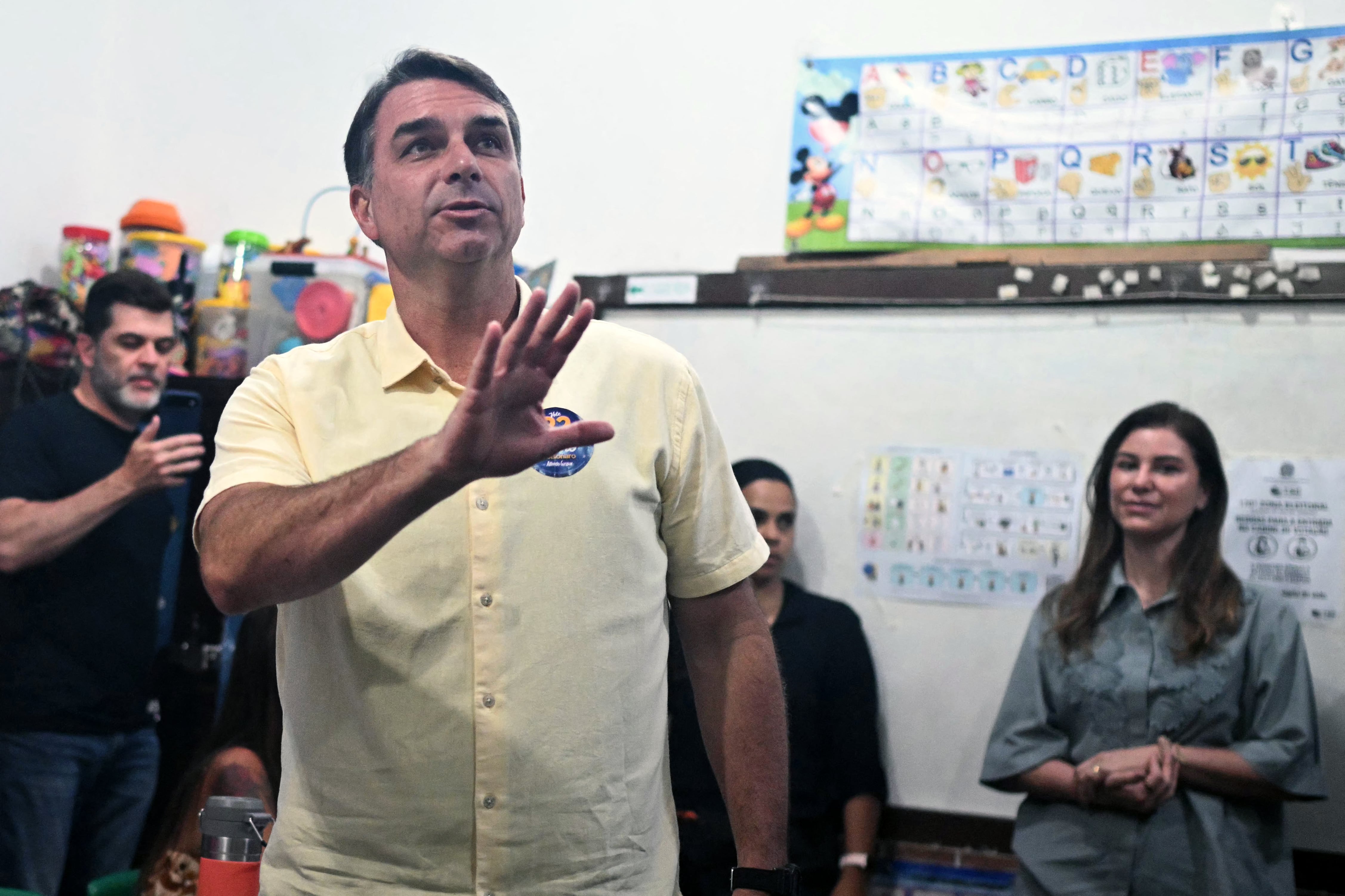 Flávio Bolsonaro. (Foto de MAURO PIMENTEL / AFP).