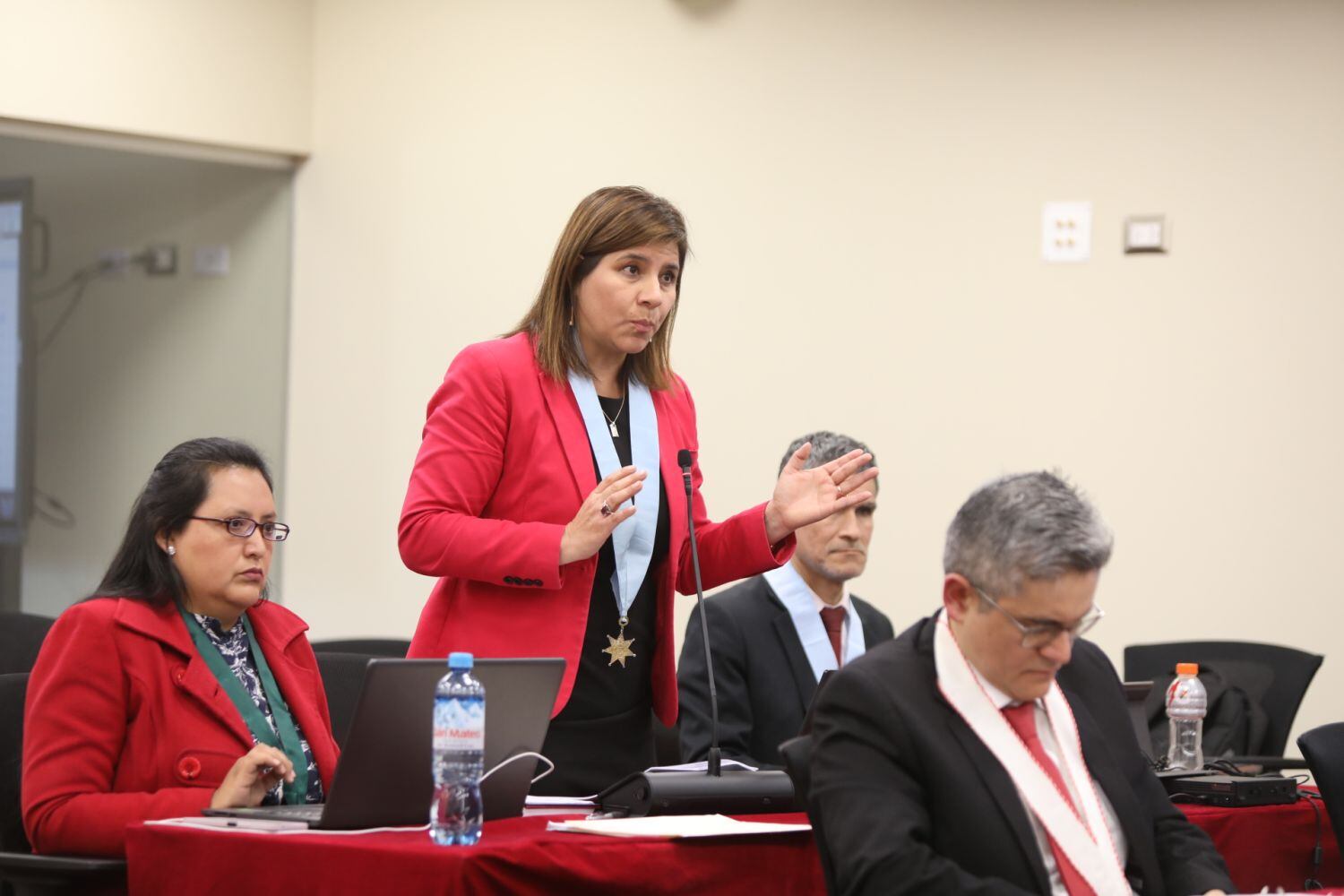 Silvana Carrión dio los alegatos finales de la Procuraduría por el caso de Alejandro Toledo. Foto: Poder Judicial