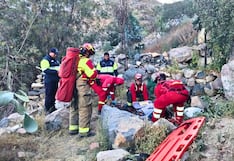 Arequipa: Una persona en presunto estado de ebriedad salva de morir al caer por un barranco