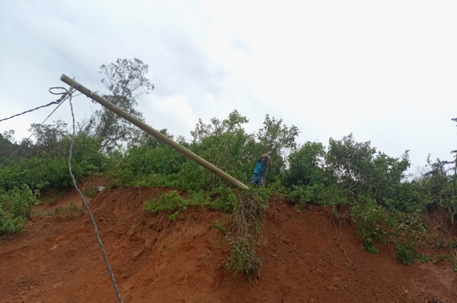 Lluvias generan daños en Huarmaca.