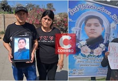 Chincha: padres de estudiante asesinado exigen pena de cárcel para los responsables