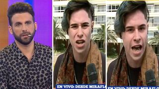 Rodrigo González y pareja de Angie Jibaja protagonizan tensa discusión en vivo (VIDEO)