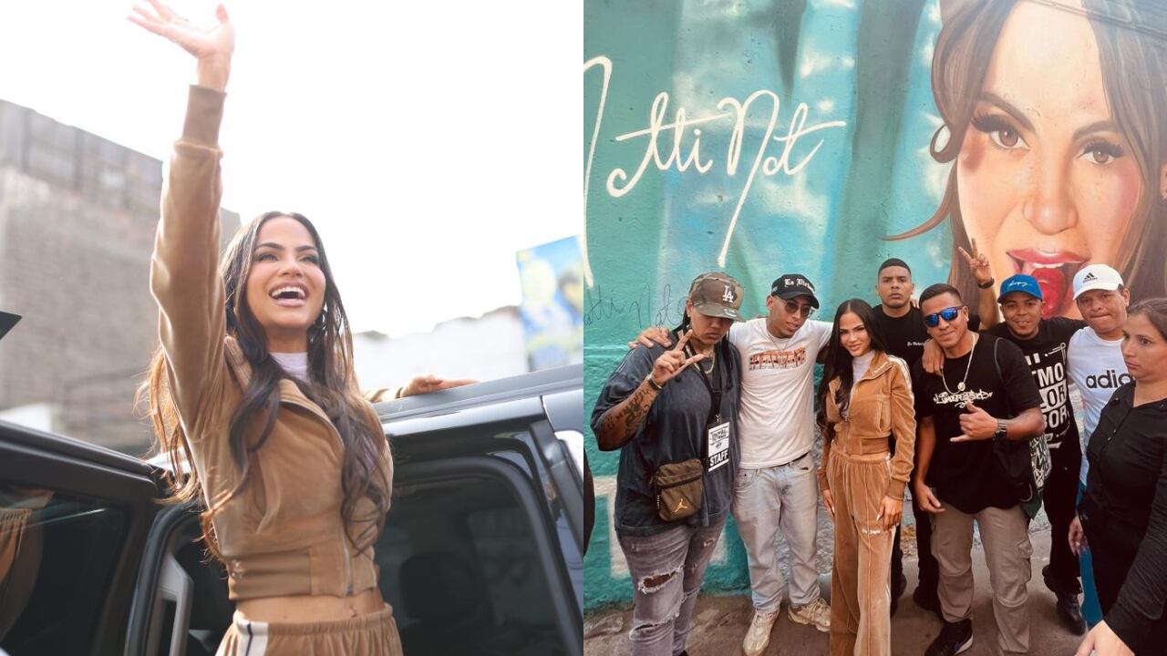 Artistas urbanos de 'La Victoria' hacen mural para Natti Natasha