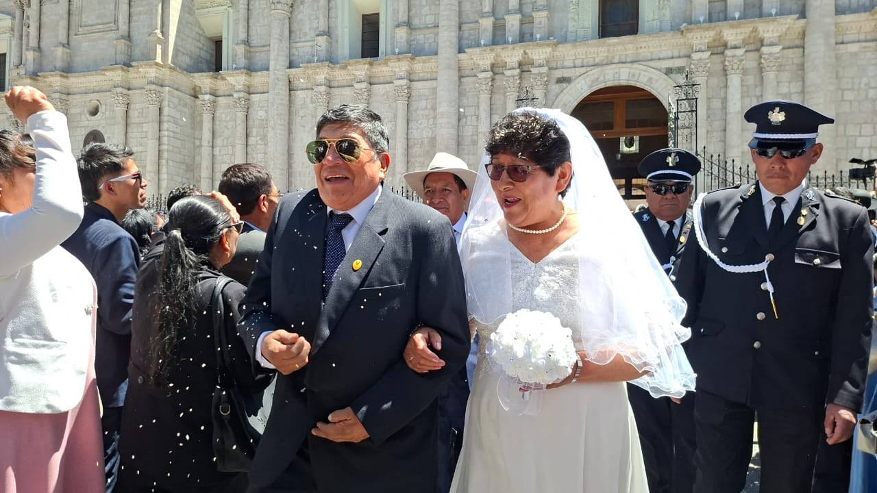 Matrimonio civil-religioso comunitario 2026 en Arequipa. (Foto: Yunsu Pariapaza/@photo.gec)