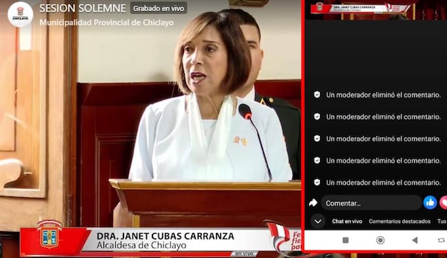 Alcaldesa Janet Cubas dio su último discurso por fiestas patrias.