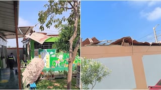 Chincha: fuertes vientos causan destrozos en techo de colegio N° 224 en Alto Larán