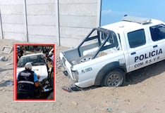 La Libertad: Patrullero se despista y deja dos heridos