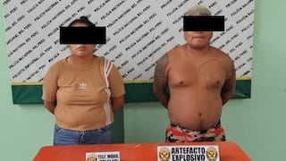Piura: Detienen a dos personas con explosivos en Sullana