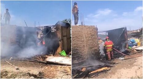 Pisco: incendio en San Andrés deja a una familia damnificada y moviliza a vecinos