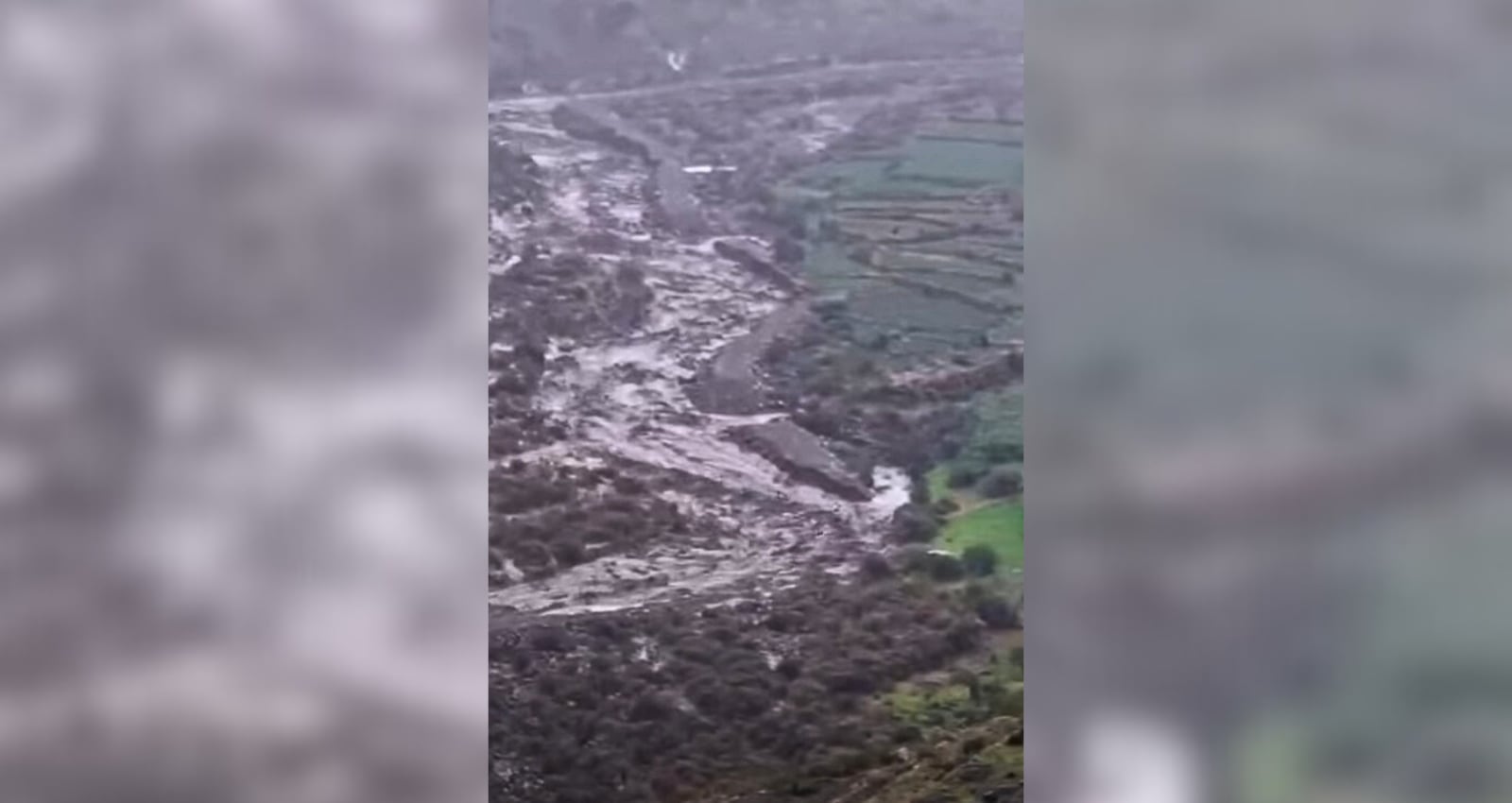 Arequipa en alerta por descenso de lahares tras intensas lluvias. Foto: GEC.
