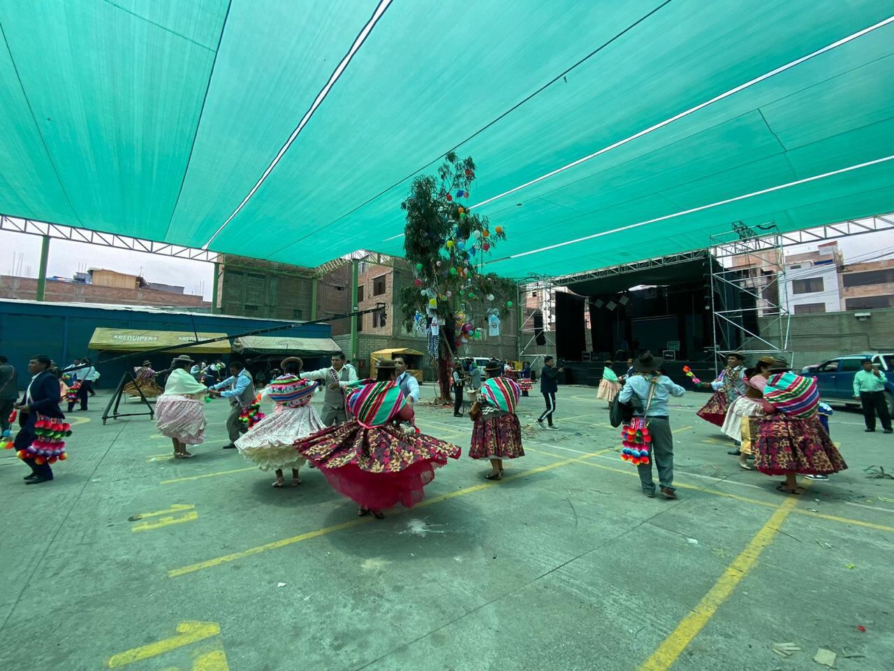 Celebraron con yunzada en Los Incas. (Foto: GEC)