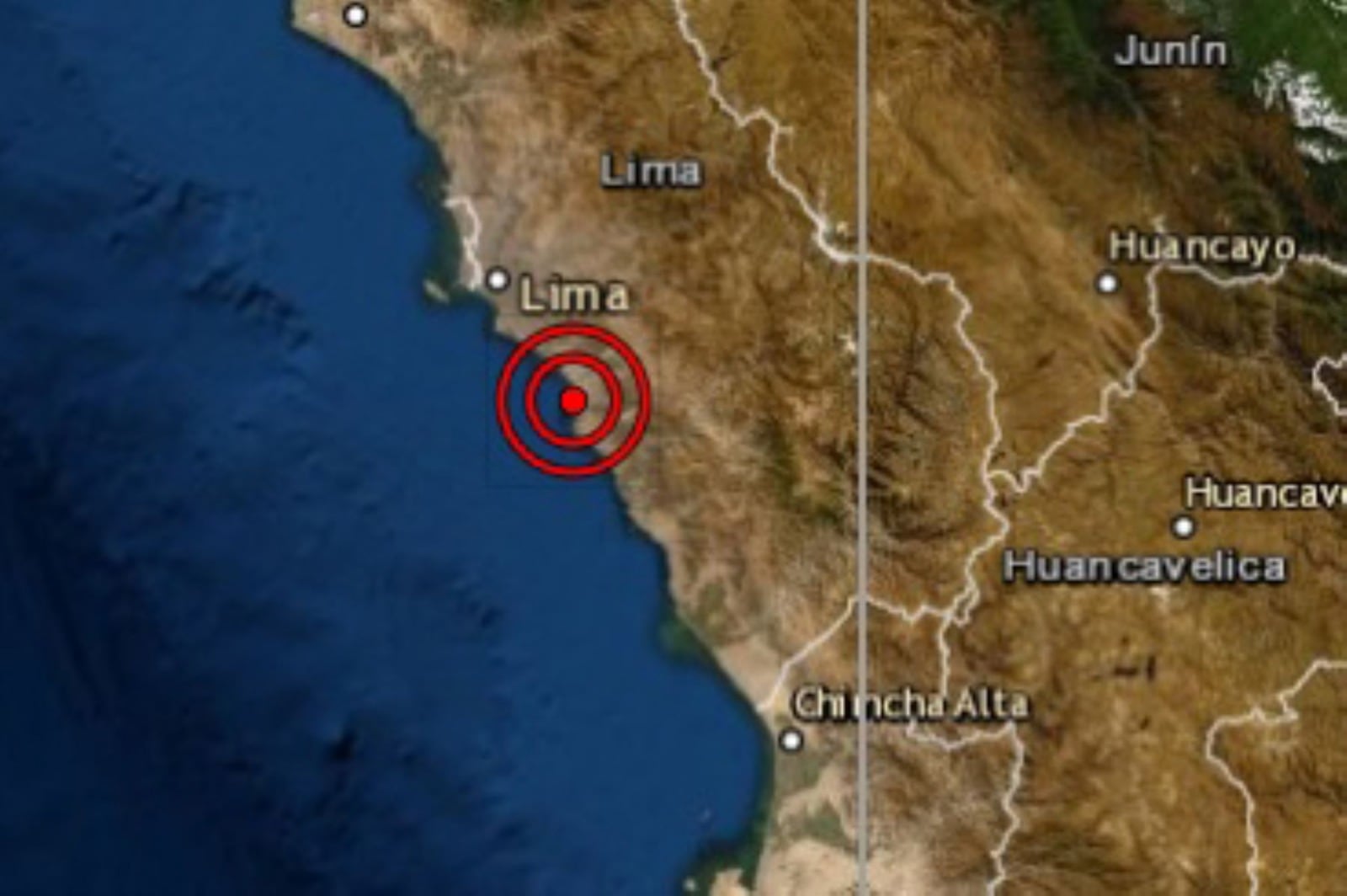 Sismo de magnitud 3.5 remeció Mala esta noche, según el IGP.