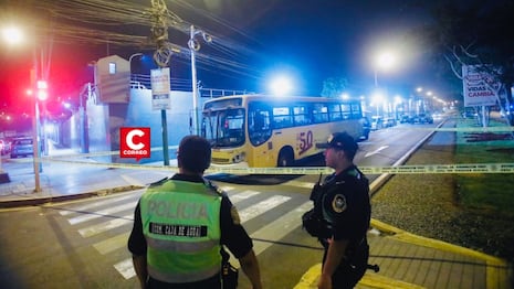 SJL: lanzan granada contra bus de la línea San Sebastián ‘La 50’ en pleno aniversario distrital (VIDEO)