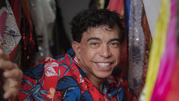 Ernesto Pimentel como la Chola Chabuca, uno de los personajes más exitosos de la televisión nacional. (Foto: Hugo Pérez)
