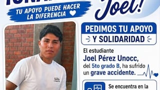 Pisco se une por Joel: estudiante permanece en UCI tras sufrir grave accidente