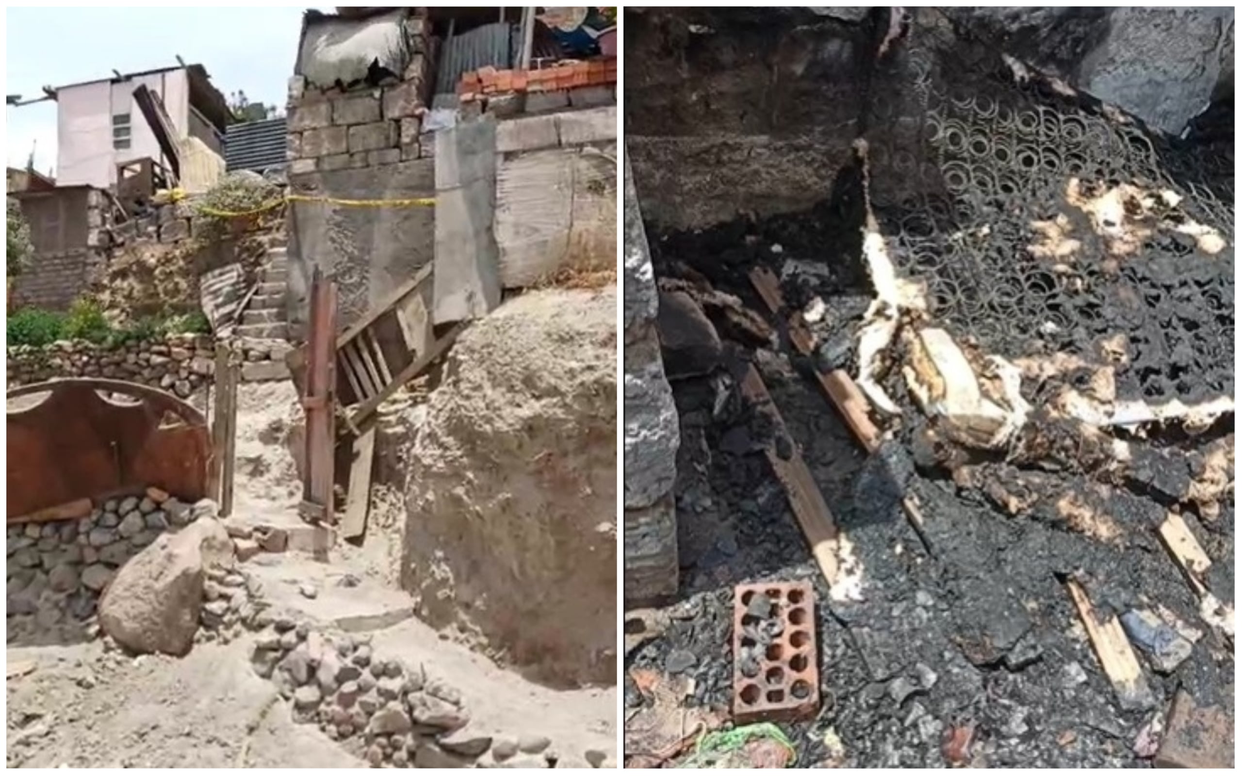 Fuego se expandió rápidamente en un cuarto. Foto: Difusión