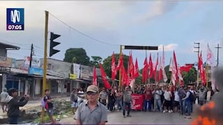 Iquitos mantiene paro regional de 72 horas por alza de combustibles