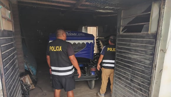 La Policía de la División Macro Regional de Inteligencia (Divmri) encontró las mototaxis robadas.