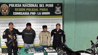 Dos asaltantes se van a la cárcel por robar una moto en Piura