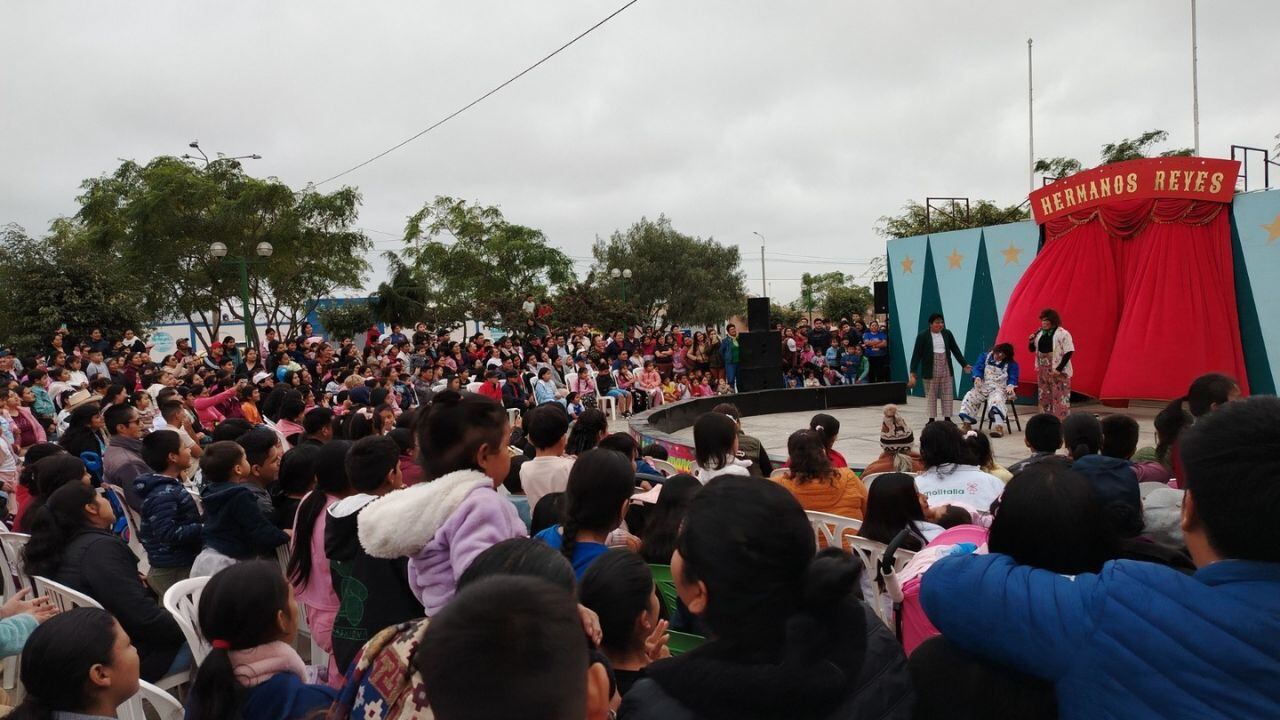 La Gerencia de Educación, Cultura, Juventud y Deportes de La Municipalidad de Trujillo inicio temporadas circenses en espacios públicos de los distritos de la provincia.