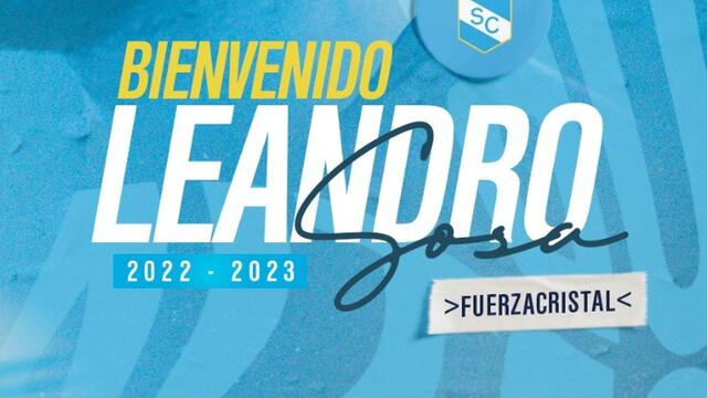 Leandro Sosa es anunciado como nuevo jugador de Sporting Cristal