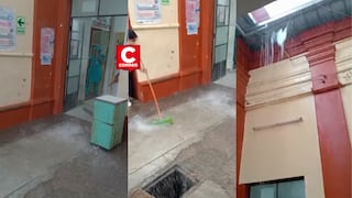 Lluvias afectan hospital Las Mercedes en Chiclayo (VIDEO)