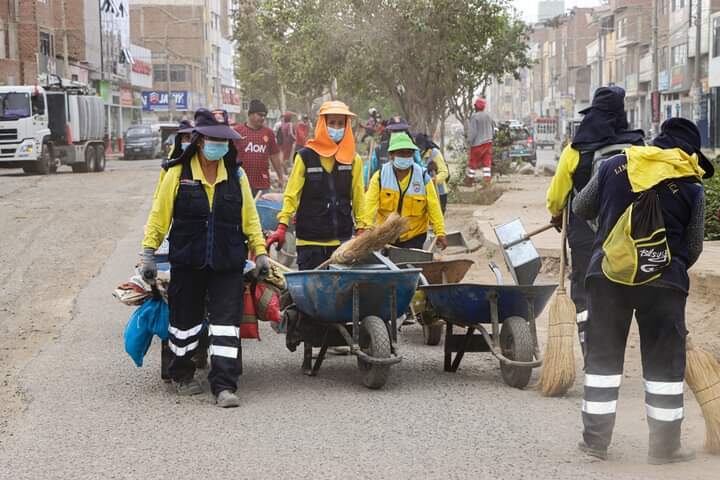 En esta jornada participaron 30 obreros de Chiclayo y 20 de José Leonardo Ortiz.