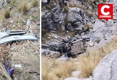 Huancavelica: Despiste y volcadura de vehículo deja cuatro fallecidos