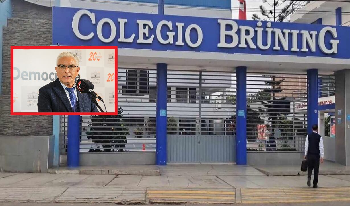 Colegio de congresista Héctor Acuña seguía en la mira de extorsionadores.