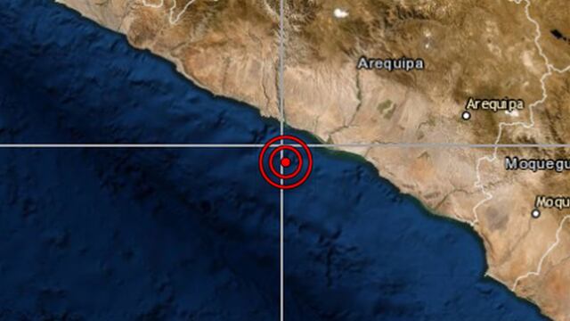 Arequipa: sismo de magnitud 4,8 se registró en Camaná