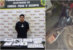 Pisco: cae en flagrancia alias “malvavisco” con arma de fuego, explosivos y drogas