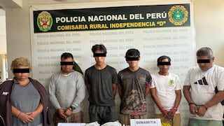 Golpe a la minería ilegal: caen “Los Cobrisos de Pisco” con arsenal de explosivos