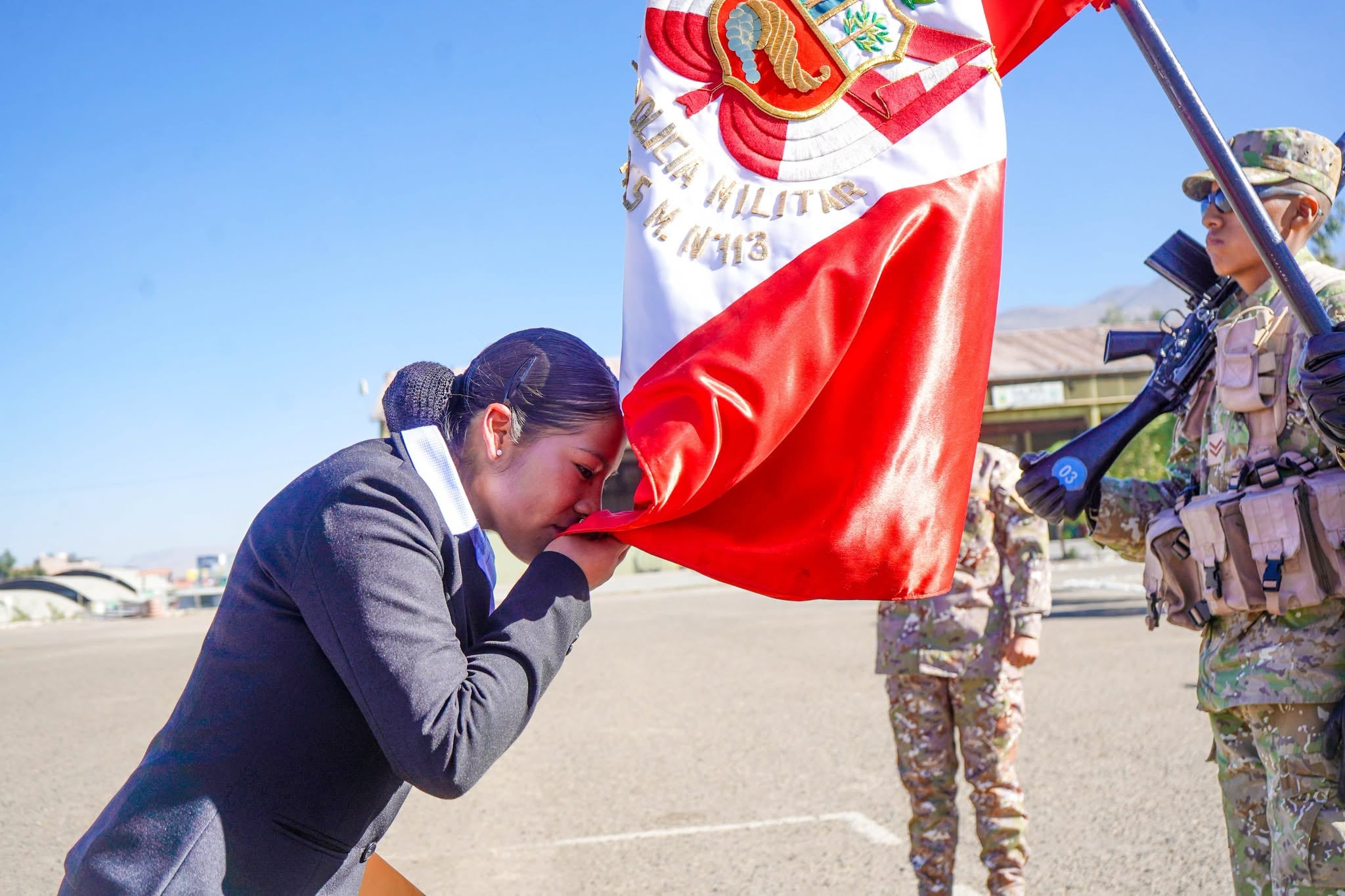 Despedida de la Bandera de Guerra del Perú
