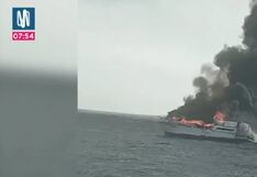 Yate se incendia durante paseo turístico en Piura: ocho personas fueron rescatadas