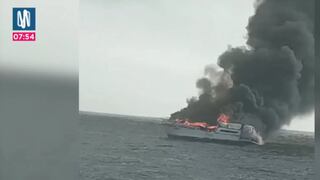 Yate se incendia durante paseo turístico en Piura: ocho personas fueron rescatadas