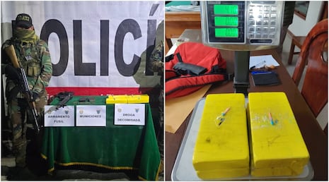 Ayacucho: Policía decomisa más de cuatro kilos de cocaína e incauta un fusil en La Mar