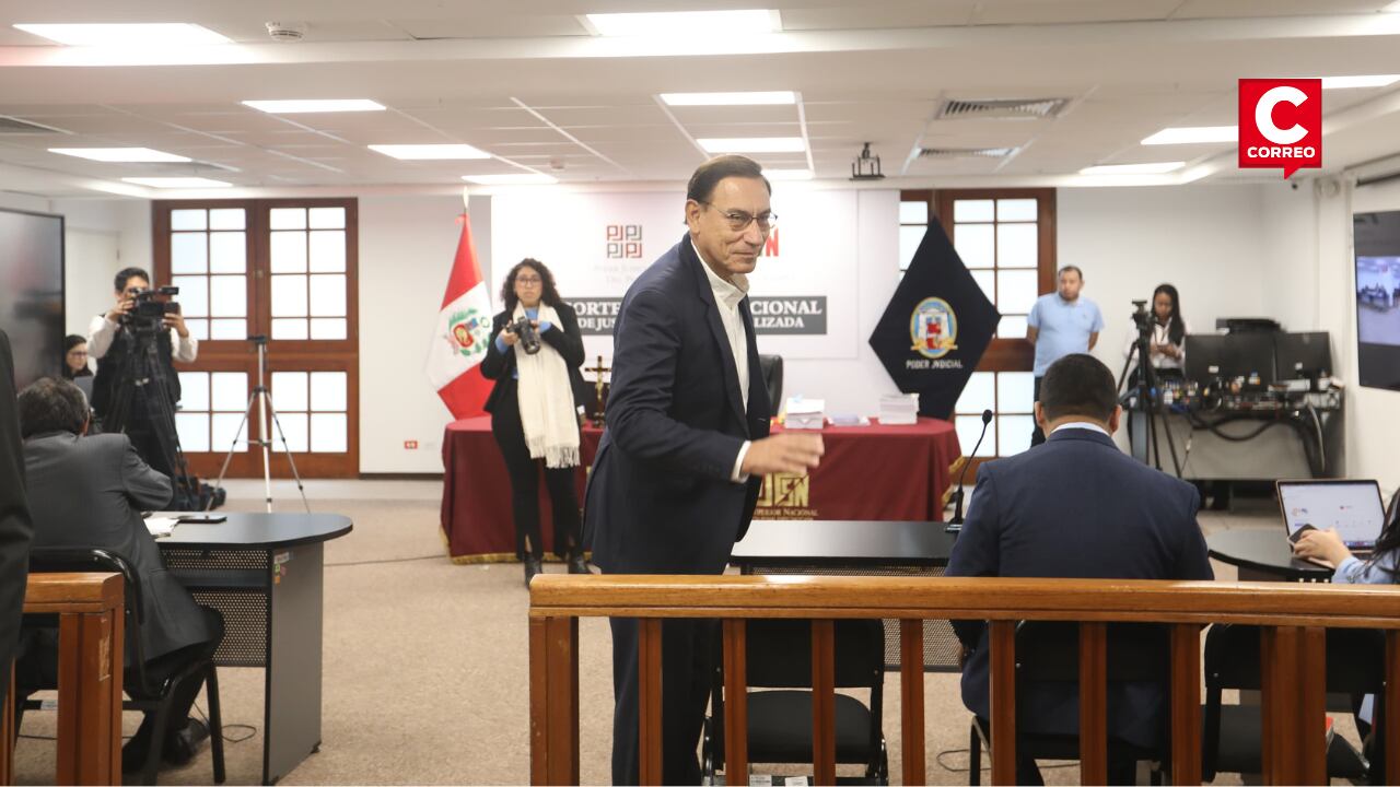 Continúa la audiencia sobre el pedido fiscal de impedimento de salida del país contra el expresidente Martín Vizcarra. (Fotos: Antonio Melgarejo/ @photo.gec)