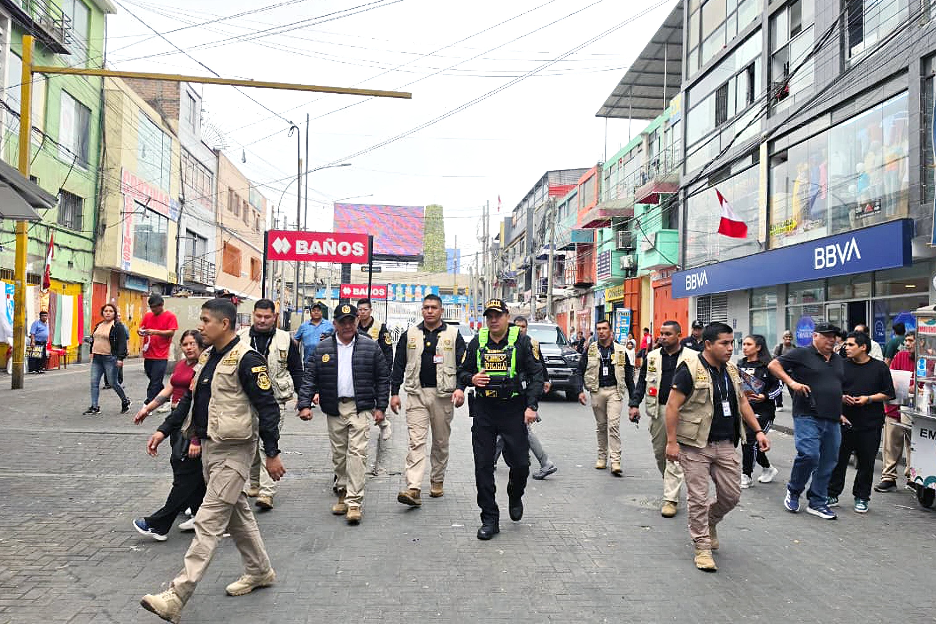 Mininter anuncia patrullaje permanente en Gamarra para combatir extorsión y sicariato. Foto: Ministerio del Interior.