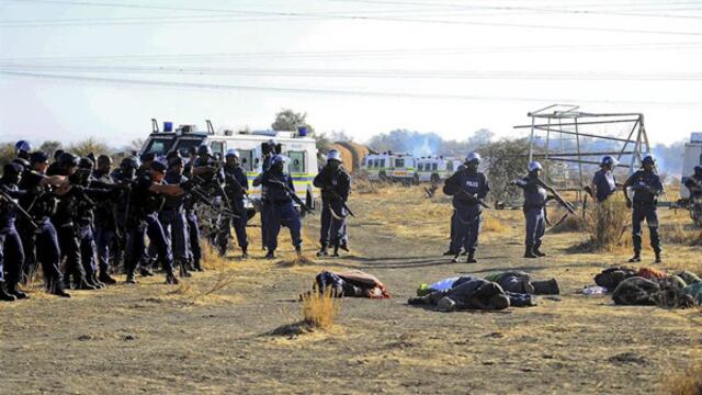 Sudáfrica: Disturbios mineros dejan 34 muertos