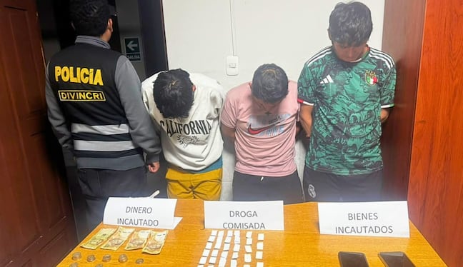 Caen “Los Terribles de la Pampa” por presunto tráfico de drogas en Camaná. Foto: PNP.