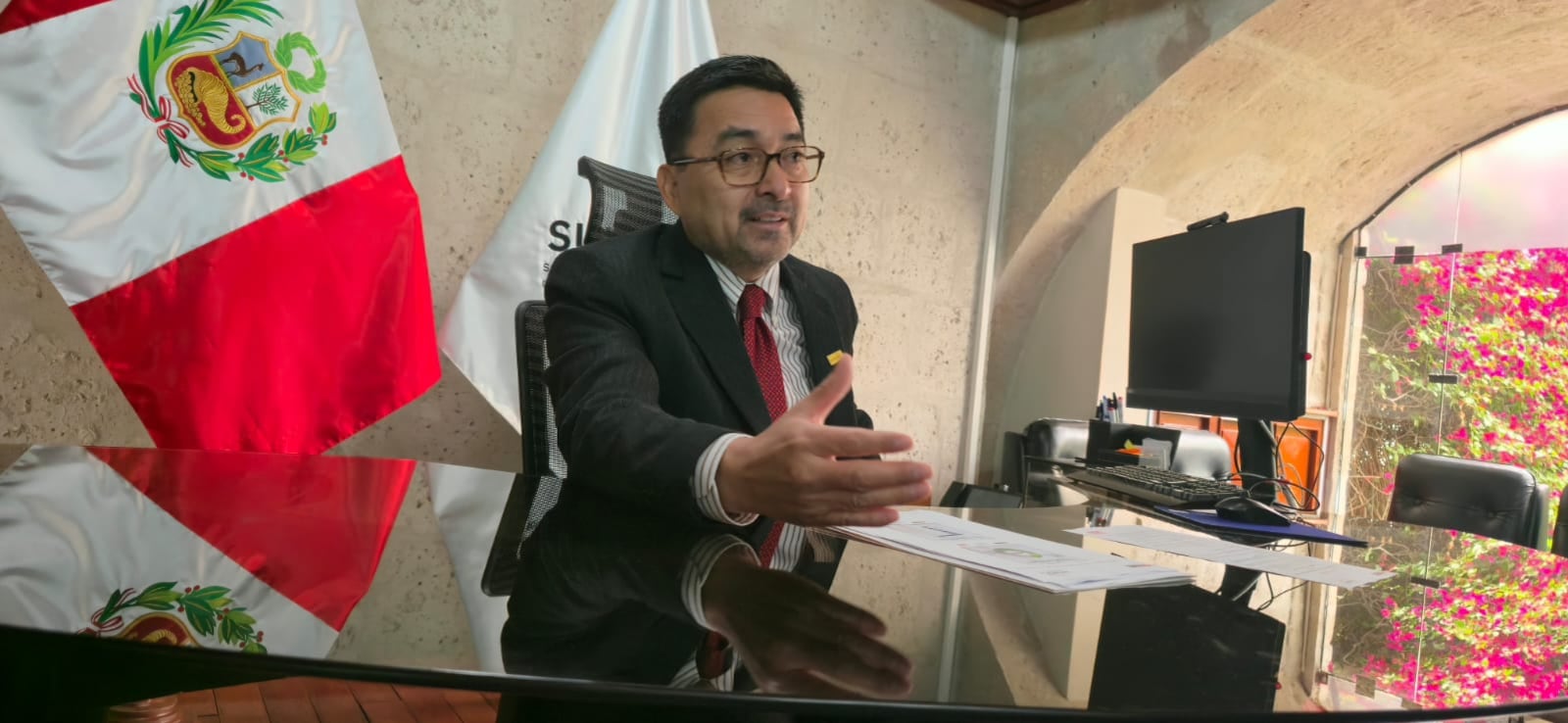 José Quilcate, jefe de la Zona Registral N.º XII de la Sunarp, sede Arequipa. (Foto: Omar Cruz/@photo.gec)