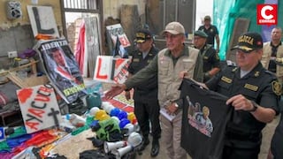 PNP incautó de 153 morteros y 30 escudos artesanales en una casona del centro de Lima