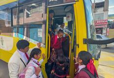 Arequipa: Implementan rutas de buses para el uso exclusivo de escolares