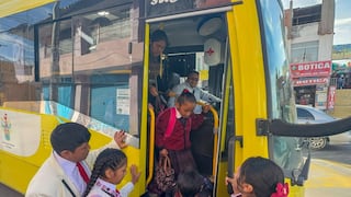 Arequipa: Implementan rutas de buses para el uso exclusivo de escolares