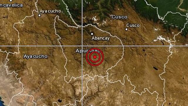 Apurímac: sismo de magnitud 4,8 se reportó en Chuquibambilla, informó el IGP