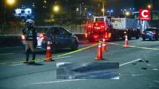 Surco: Mujer muere y conductor queda grave tras choque en moto