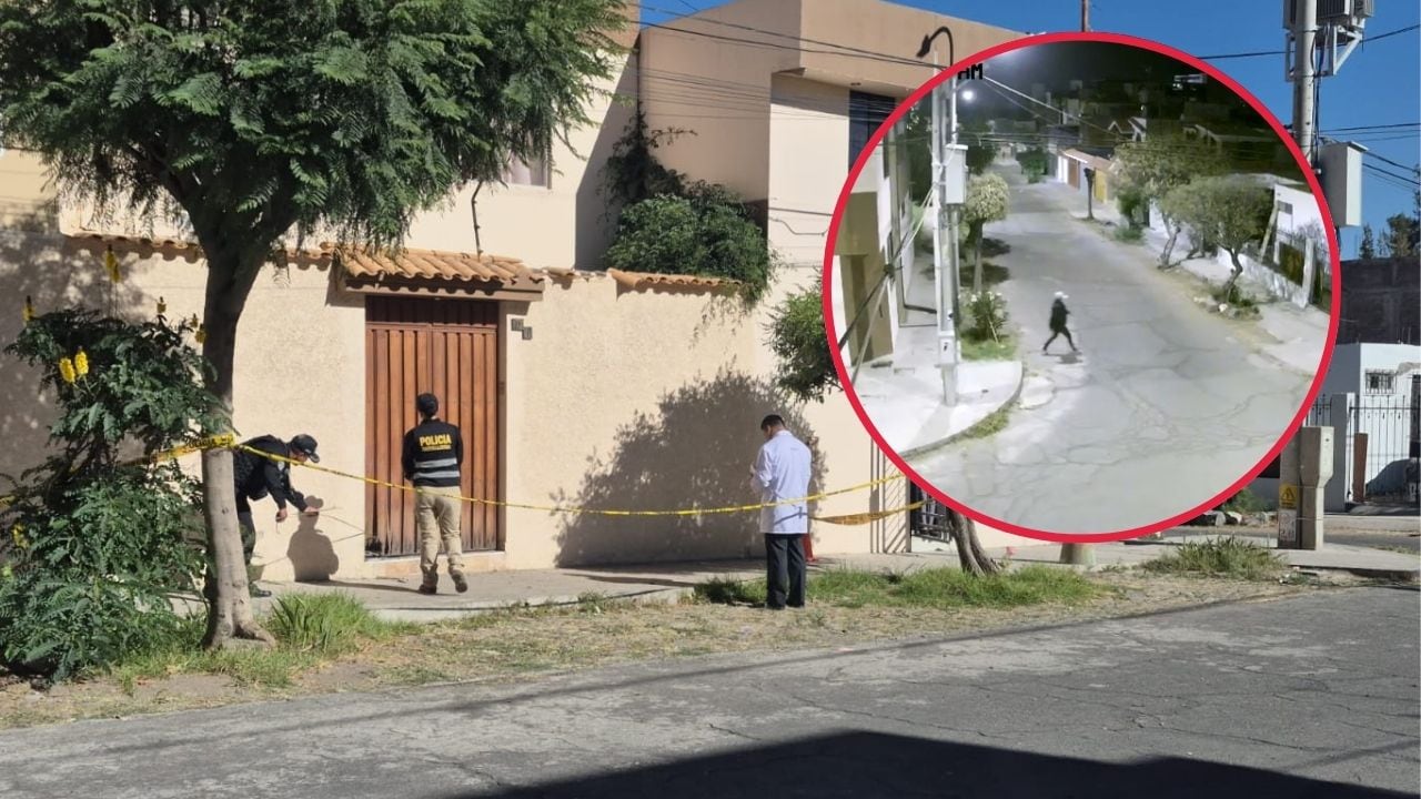 Hombre llegó a pie y se retiró corriendo para no ser alcanzado por la detonación en la Urb. Aurora en el Cercado de Arequipa (Foto: GEC)