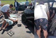 Choque entre dos automóviles deja dos heridos graves en Chiclayo