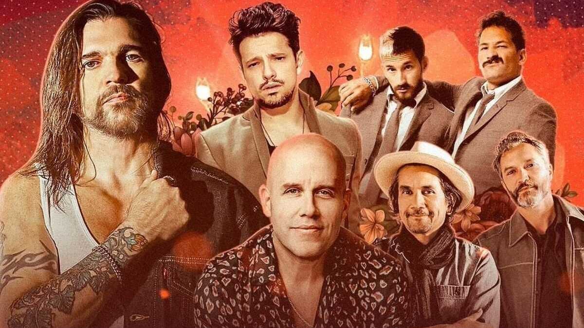 Juanes, Bacilos, Gian Marco, Lasso y el dúo Mau y Ricky en el Festival de la Cerveza. (FOTO: Difusión)